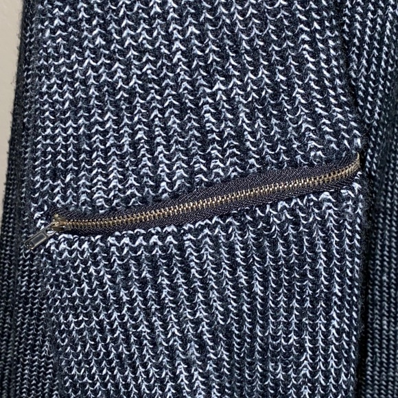 Rumor Oversized Gray Cowl Neck Sweater Zip Elbow Tunic Top Long Sleeve M - Picture 8 of 16